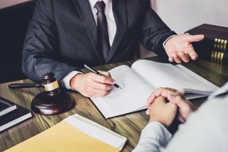 Man consulting a probate lawyer