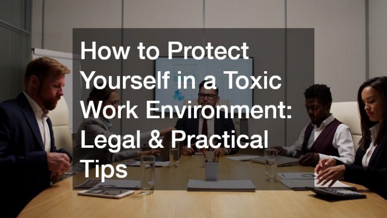 how to protect yourself in a toxic work environment