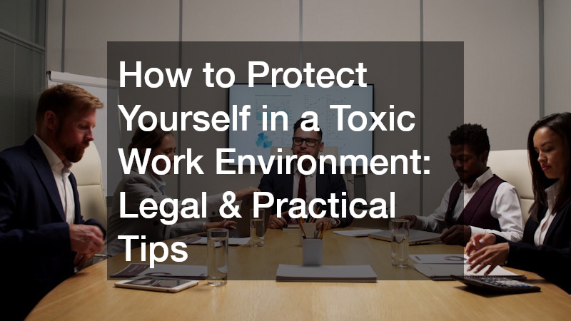 how to protect yourself in a toxic work environment